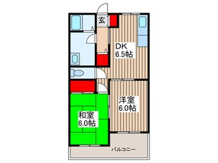 しいの木館２の物件間取画像